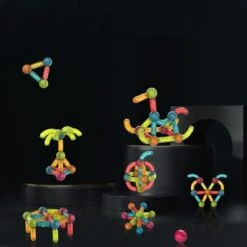 Enbaoxin Magnetstab DIY-Puzzle Dreidimensionale Form Patchwork-Magnetbausteine Für Kinder Zum Frühen Lernen -Enbaoxin Verkaufsgeschäft 31390804 03