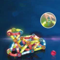 Enbaoxin Magnetstab DIY-Puzzle Dreidimensionale Form Patchwork-Magnetbausteine Für Kinder Zum Frühen Lernen -Enbaoxin Verkaufsgeschäft 31390804 04